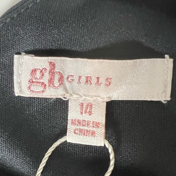 GB Girls Formal Black Ruffle Dress Size 14 - Picture 8 of 13